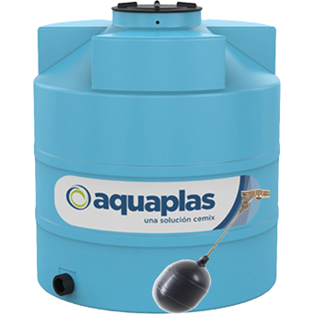 CISTERNA AQUAPLAS CON VALVULA Y FLOTADOR 2500 LTS